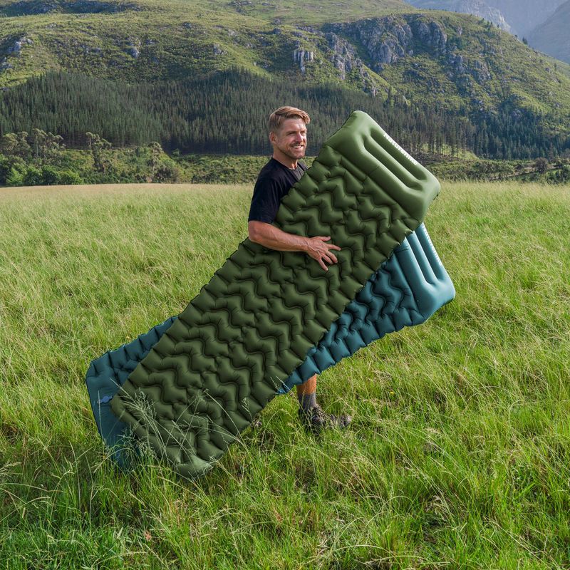 Pripučiamas čiužinys Naturehike Pillow Single FC01 army green 2