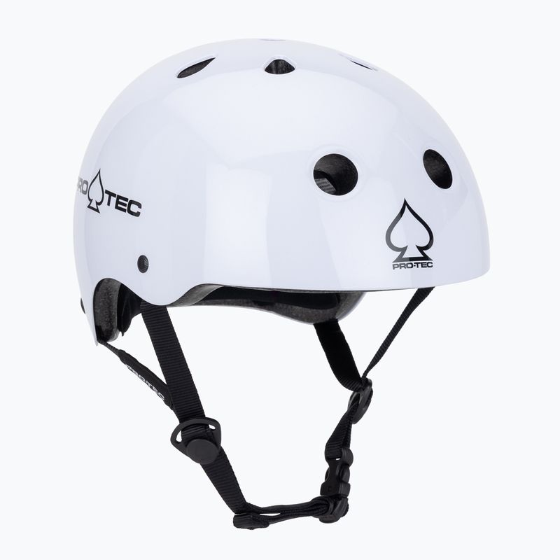 Šalmas Pro-Tec Classic Certified gloss white