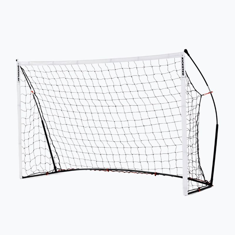 QuickPlay Kickster Academy kombinuoti futbolo vartai su atšokusiu kamuoliu 240 x 150 cm balti QP0535 2