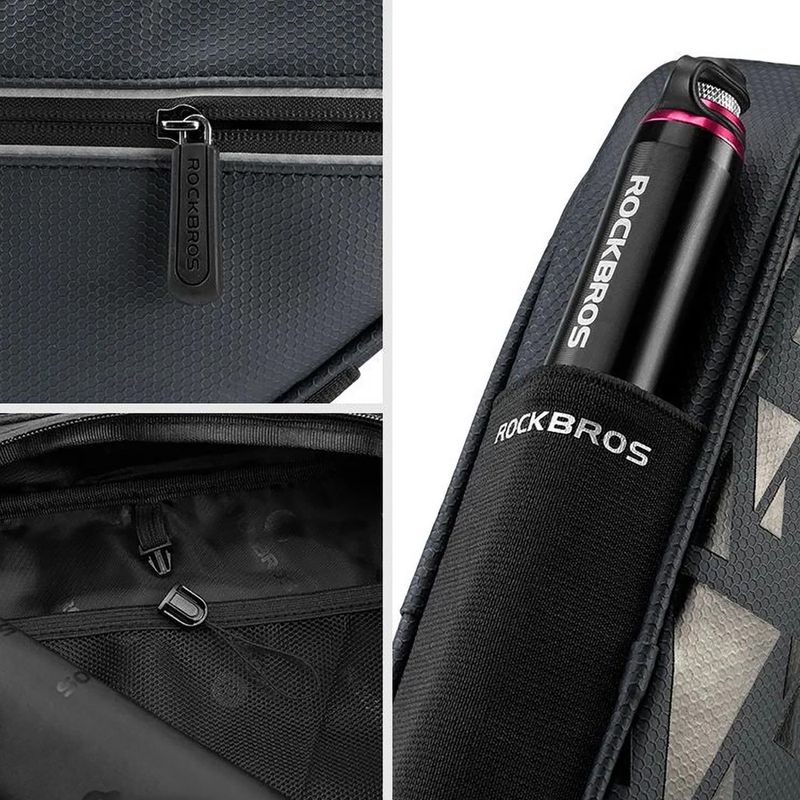 Dviračio rėmo krepšys Rockbros B39-2 1,5 l black 8