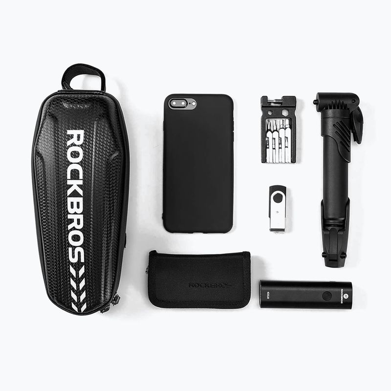 Dviračio rėmo krepšys Rockbros B60 1,1 l black 2