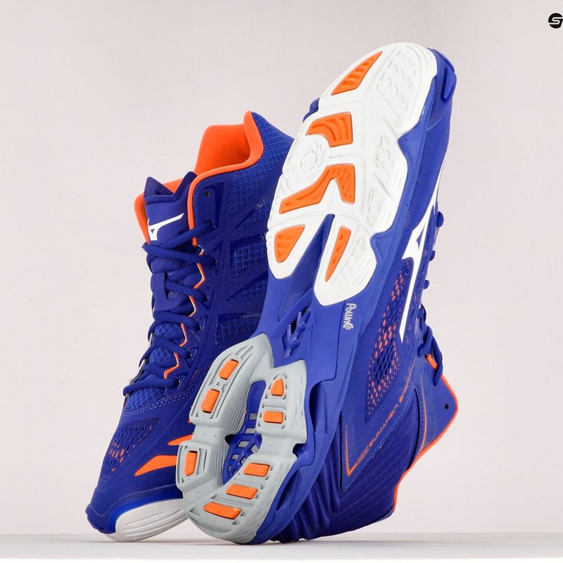 Vyriški tinklinio bateliai Mizuno Wave Lightning Z5 Mid blue V1GA190500 10
