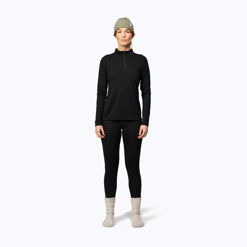 Moteriškas termo džemperis Devold Breeze Merino 150 Zip Neck black 2