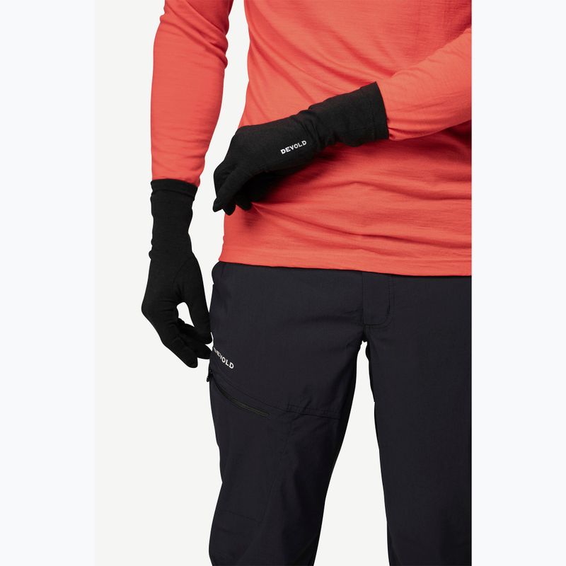 Pirštinės Devold Innerliner Merino black 3