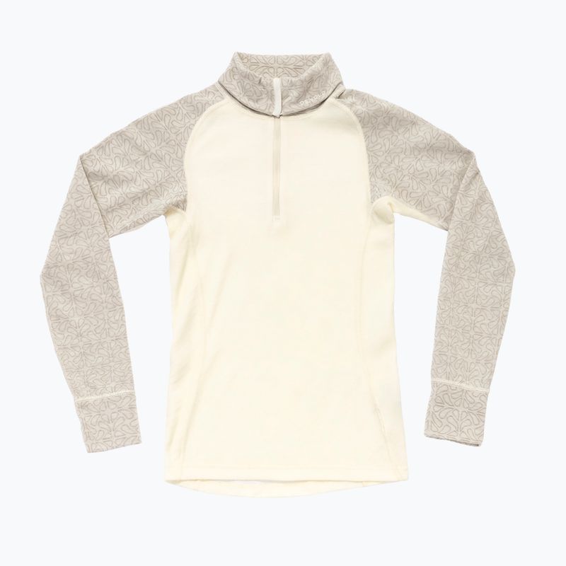 Moteriškas termo džemperis Devold Duo Active Merino 205 Zip Neck raw white 5
