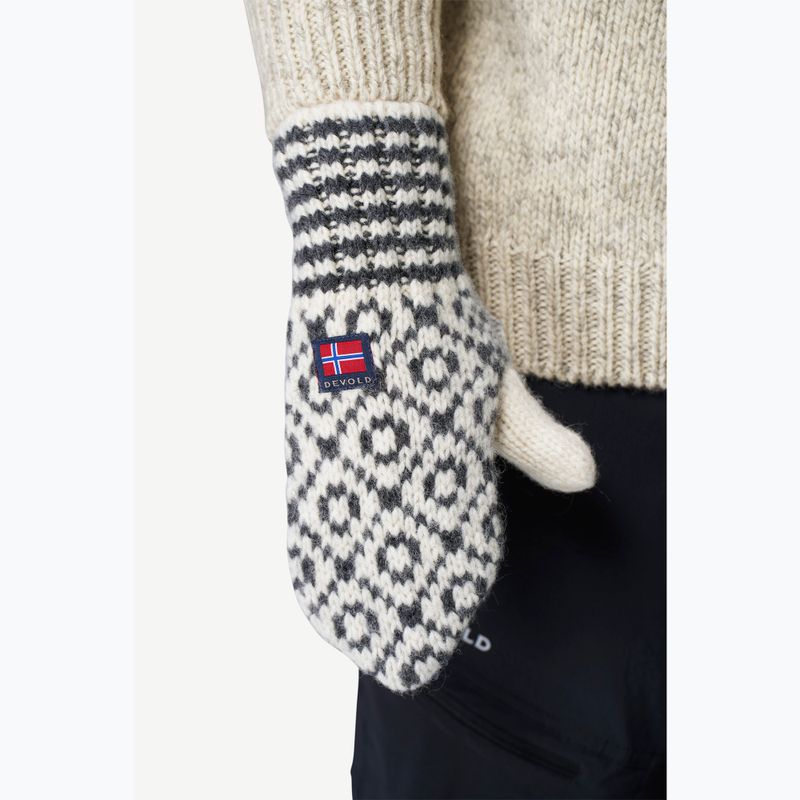Pirštinės Devold Svalbard Wool Mitten offwhite/anthracite 2