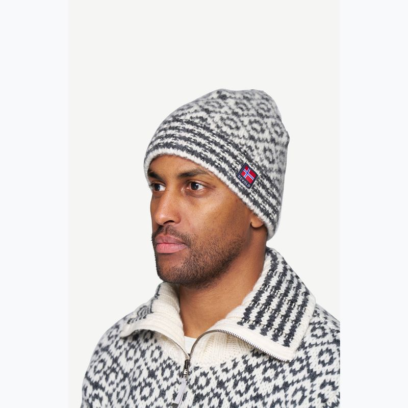 Žieminė kepurė Devold Svalbard Wool offwhite/anthracite 3