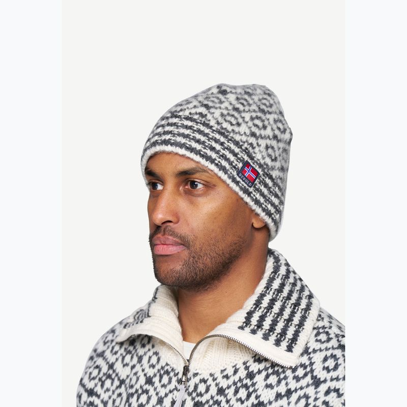 Žieminė kepurė Devold Svalbard Wool offwhite/grey 3