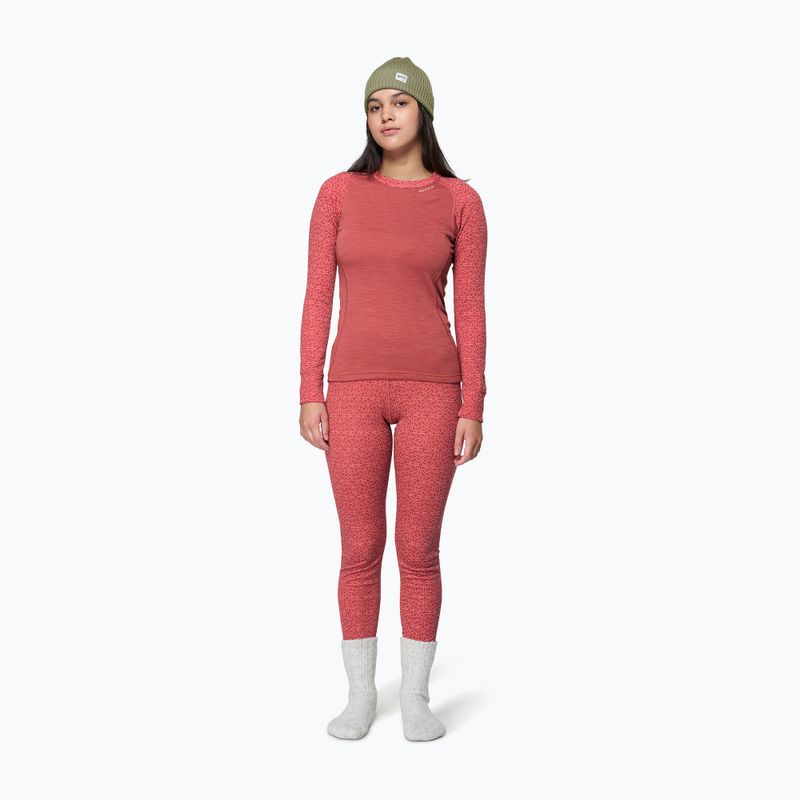 Moteriškas termo džemperis Devold Duo Active Merino 205 marsala 2