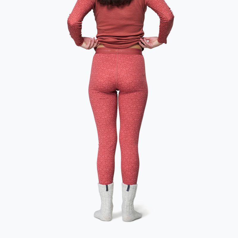 Moteriškos termo kelnės Devold Duo Active Merino 205 Longs marsala 2