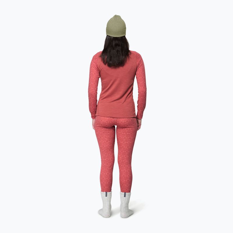 Moteriškas termo džemperis Devold Duo Active Merino 205 Zip Neck marsala 3