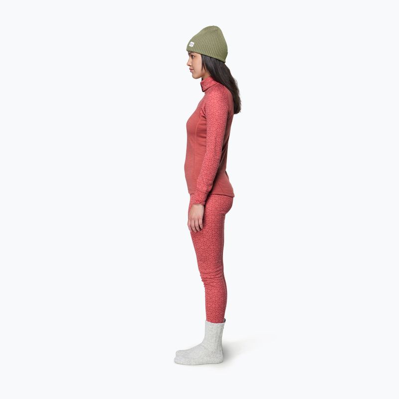 Moteriškas termo džemperis Devold Duo Active Merino 205 Zip Neck marsala 4