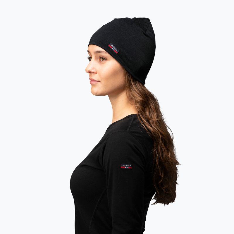 Žieminė kepurė Devold Breeze Merino 150 black 3