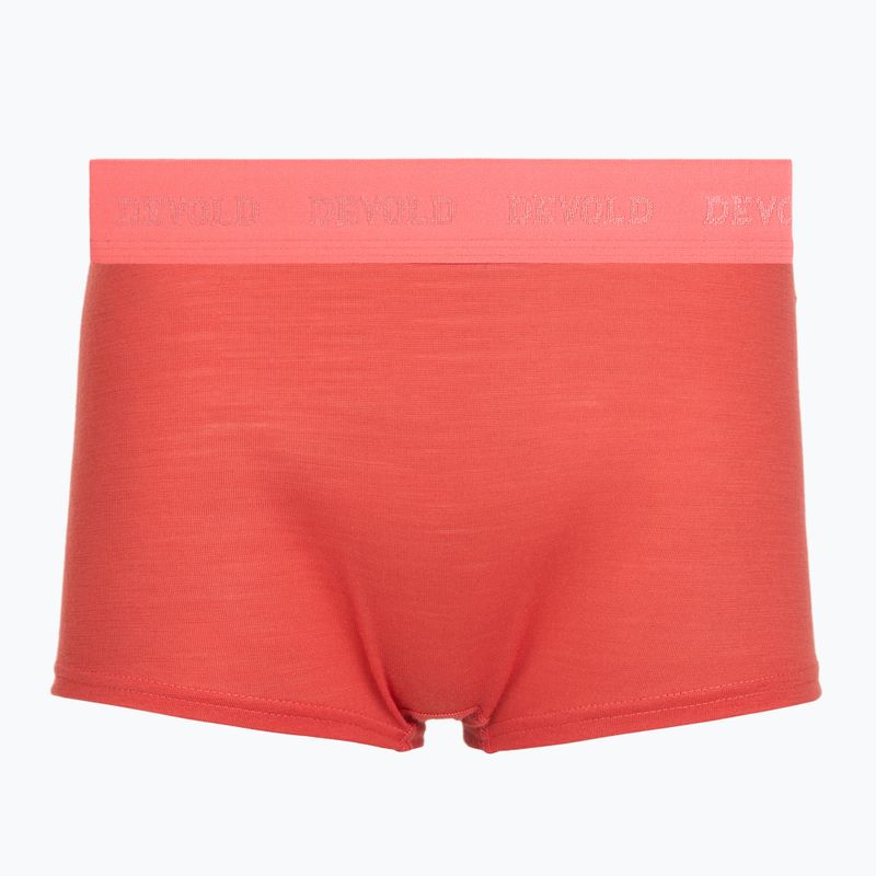 Moteriškos termoaktyvios trumpikės Devold Breeze Merino 150 Hipser 2 pack black/coral 2
