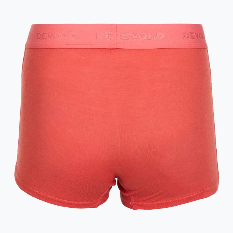 Moteriškos termoaktyvios trumpikės Devold Breeze Merino 150 Hipser 2 pack black/coral 4