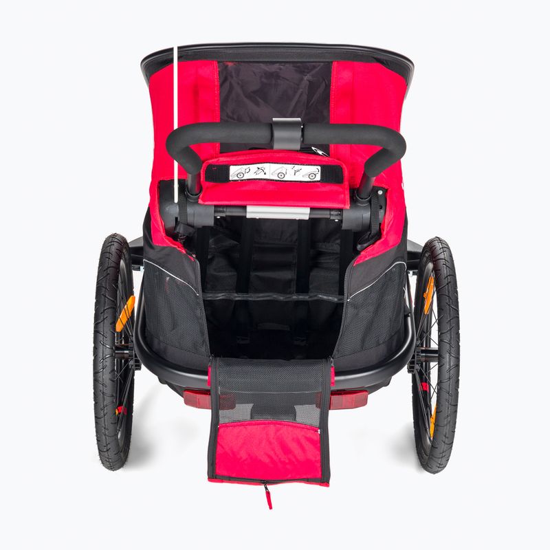 Hamax Outback One dviračių priekaba raudona/juoda 4