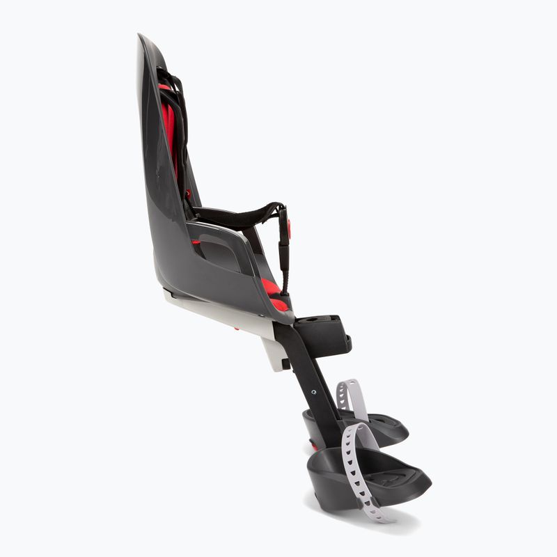 Hamax Caress Observer dviračių sėdynė pilka/raudona 2