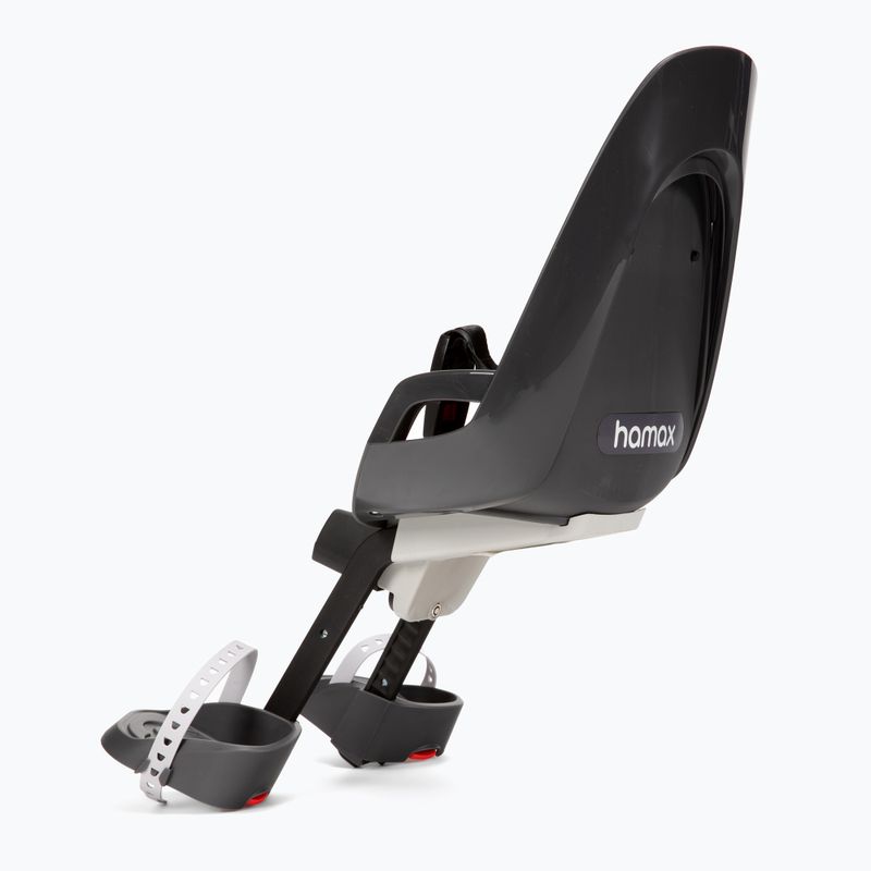 Hamax Caress Observer dviračių sėdynė pilka/raudona 3