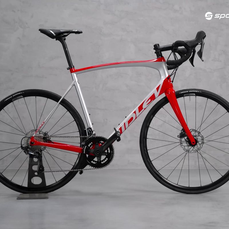 Ridley Fenix SL Disc Ultegra FSD08Cs sidabrinės-raudonos spalvos kelių dviratis SBIFSDRID545 15