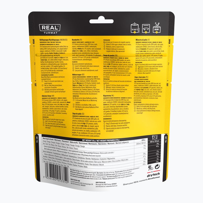 Liofilizuotas maistas Real Turmat Chicken Soup 59 g 2