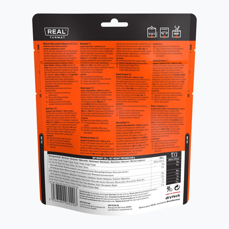 Liofilizuotas maistas Real Turmat Beef Stew 128 g 2