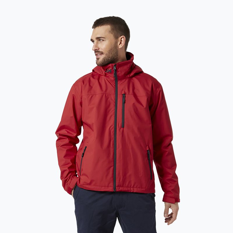 Vyriška striukė su gobtuvu Helly Hansen Crew Hooded Jacket Red 33875_162