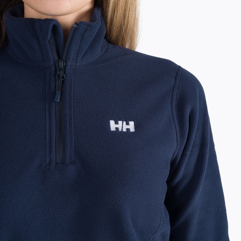 Helly Hansen moteriški marškinėliai Daybreaker 1/2 Zip su flizelinu tamsiai mėlyna 50845_599 4