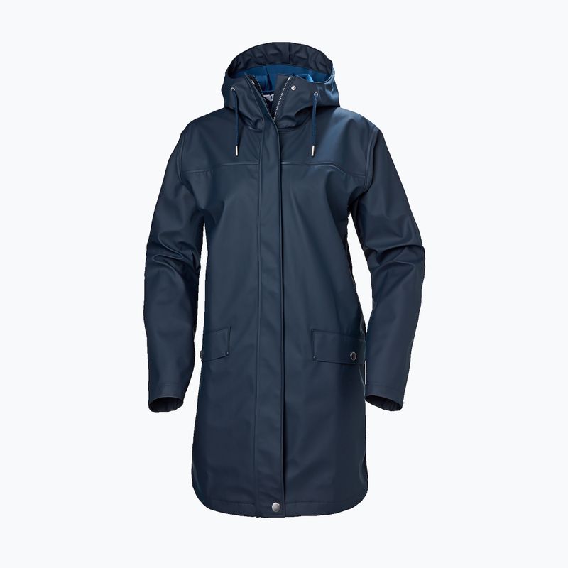 Moteriškas paltas nuo lietaus Helly Hansen Moss Rain Coat navy 5