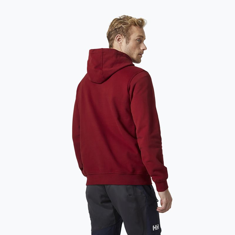 Vyriška Helly Hansen HH Logo Hoodie bordo 33977_215 2