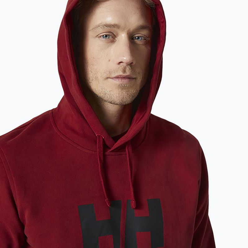 Vyriška Helly Hansen HH Logo Hoodie bordo 33977_215 3