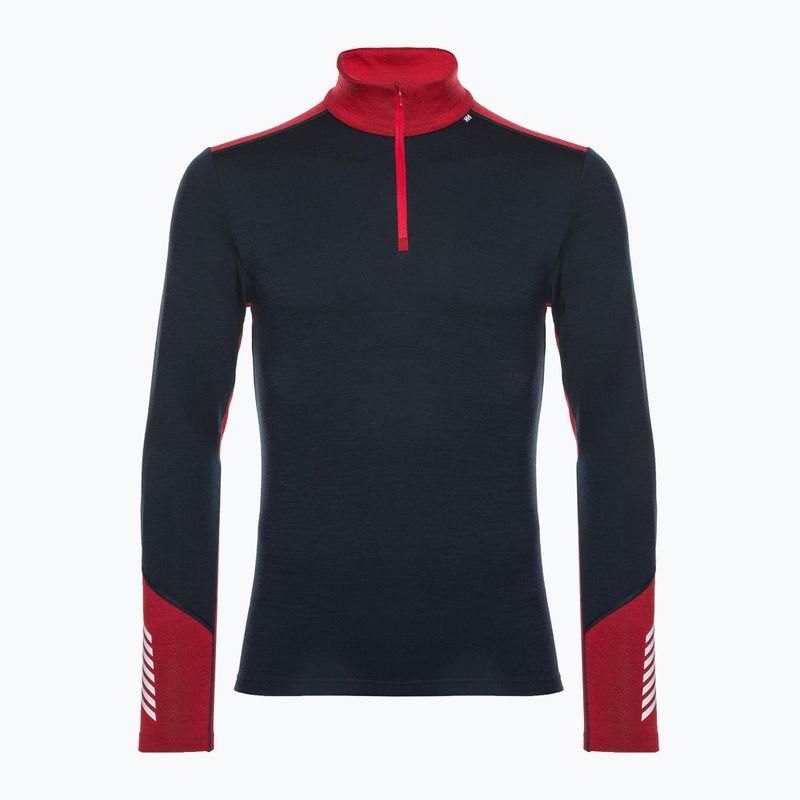 Vyriški Helly Hansen Lifa Merino Midweight 1/2 Zip termo megztiniai tamsiai mėlynos spalvos