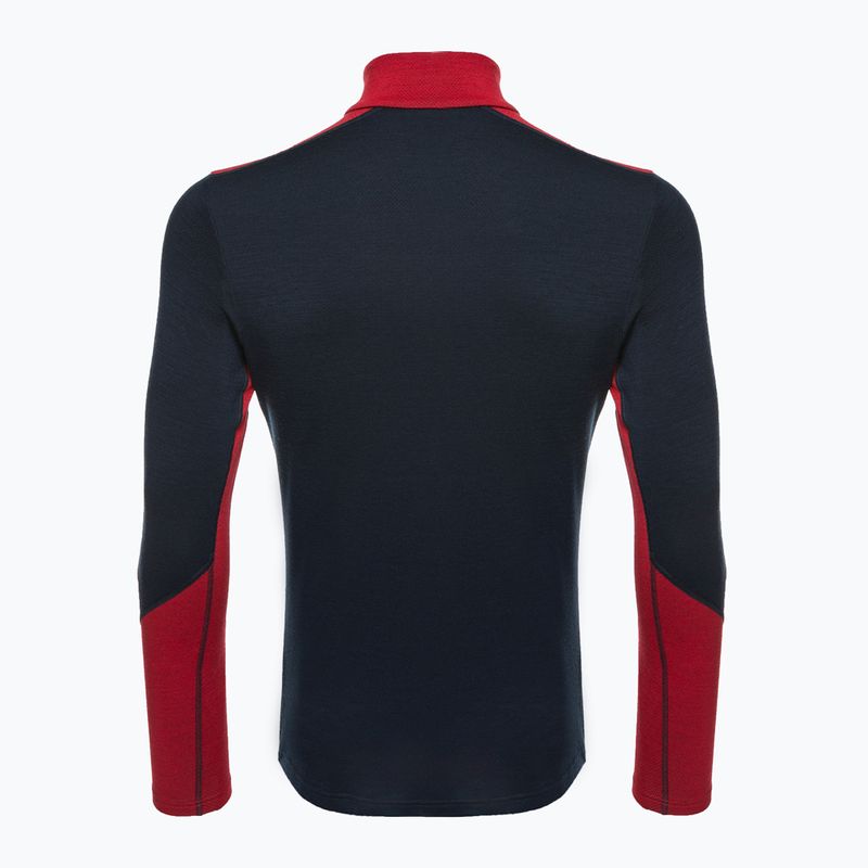 Vyriški termoaktyvūs marškinėliai Helly Hansen Lifa Merino Midweight 1/2 Zip navy 2