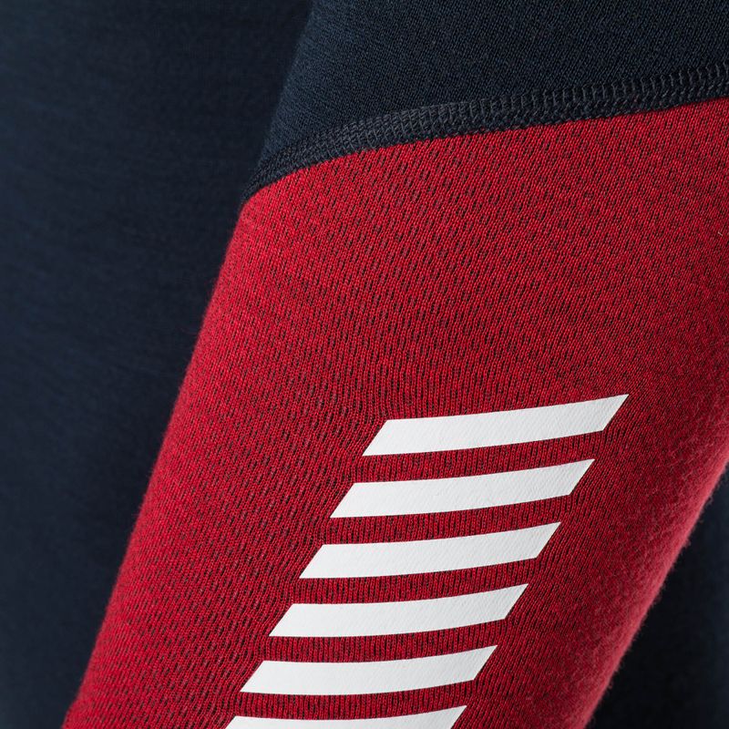 Vyriški Helly Hansen Lifa Merino Midweight 1/2 Zip termo megztiniai tamsiai mėlynos spalvos 4