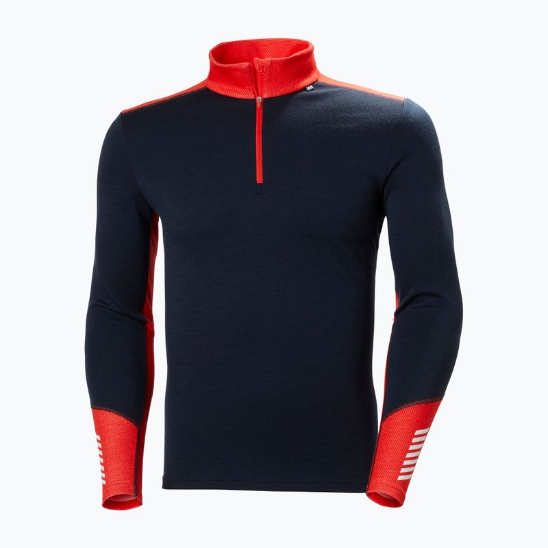 Vyriški Helly Hansen Lifa Merino Midweight 1/2 Zip termo megztiniai tamsiai mėlynos spalvos 5