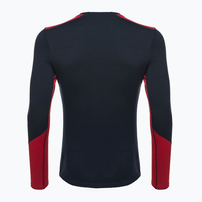 Vyriški termoaktyvūs marškinėliai Helly Hansen Lifa Merino Midweight Crew navy/598 2