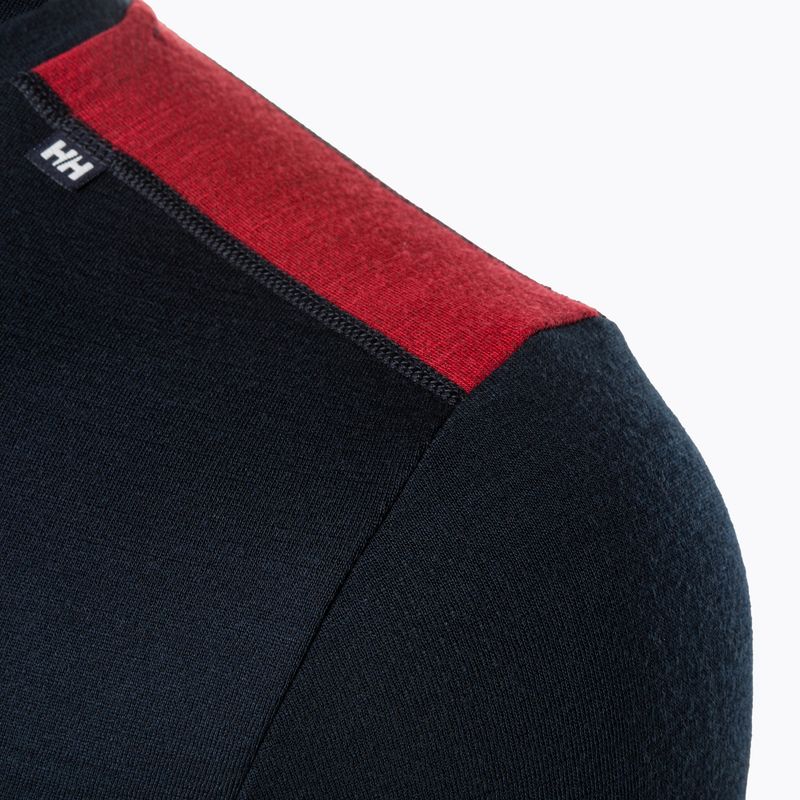 Vyriški termoaktyvūs marškinėliai Helly Hansen Lifa Merino Midweight Crew navy/598 3