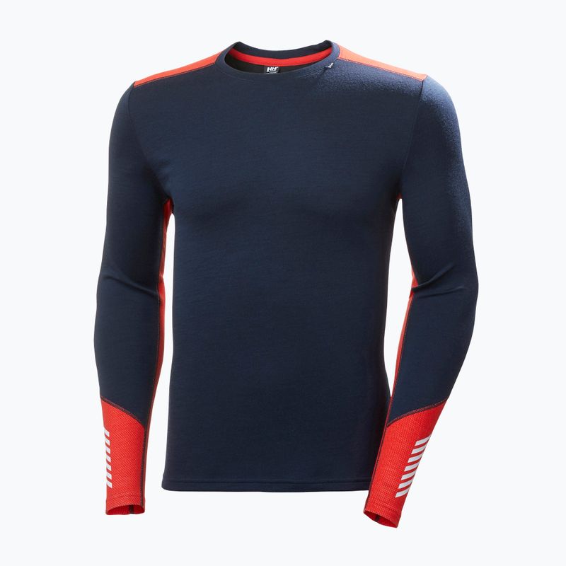 Vyriški termo megztiniai Helly Hansen Lifa Merino Midweight Crew navy 5