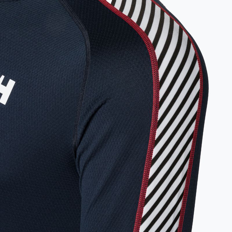 Vyriški termoaktyvūs marškinėliai Helly Hansen Lifa Active Stripe Crew navy 8