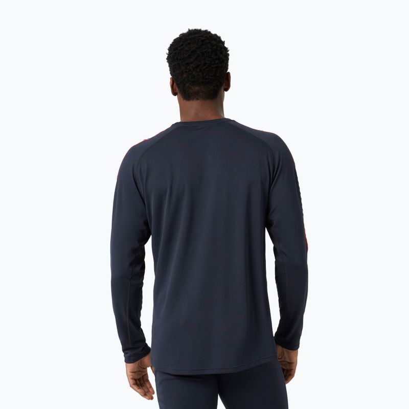 Vyriški termoaktyvūs marškinėliai Helly Hansen Lifa Active Stripe Crew navy 2