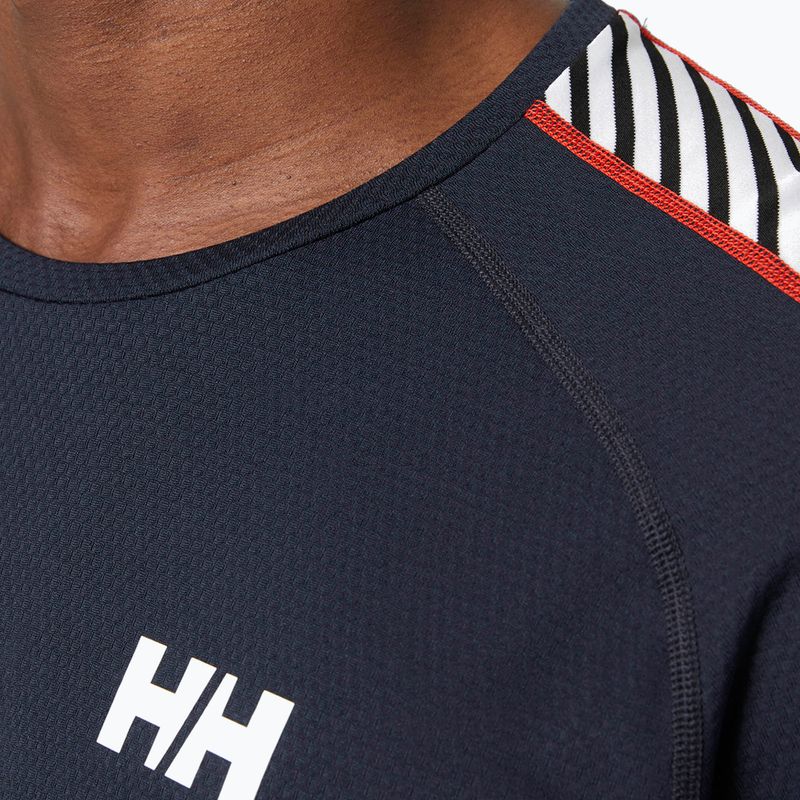 Vyriški termoaktyvūs marškinėliai Helly Hansen Lifa Active Stripe Crew navy 3