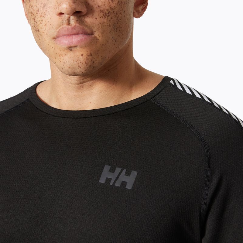 Vyriški termoaktyvūs marškinėliai ilgomis rankovėmis Helly Hansen Lifa Active Stripe Crew black 3
