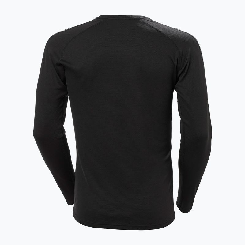 Vyriški termoaktyvūs marškinėliai Helly Hansen Lifa Active Stripe Crew juodi 5