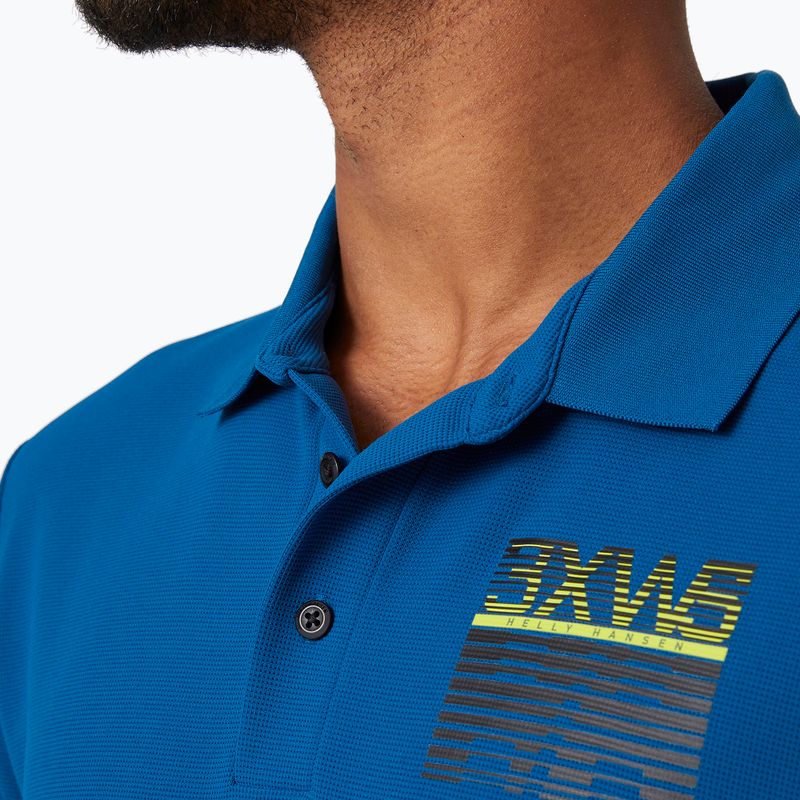 Helly Hansen HP Racing vyriški trekingo marškinėliai mėlyni 34172_606 3