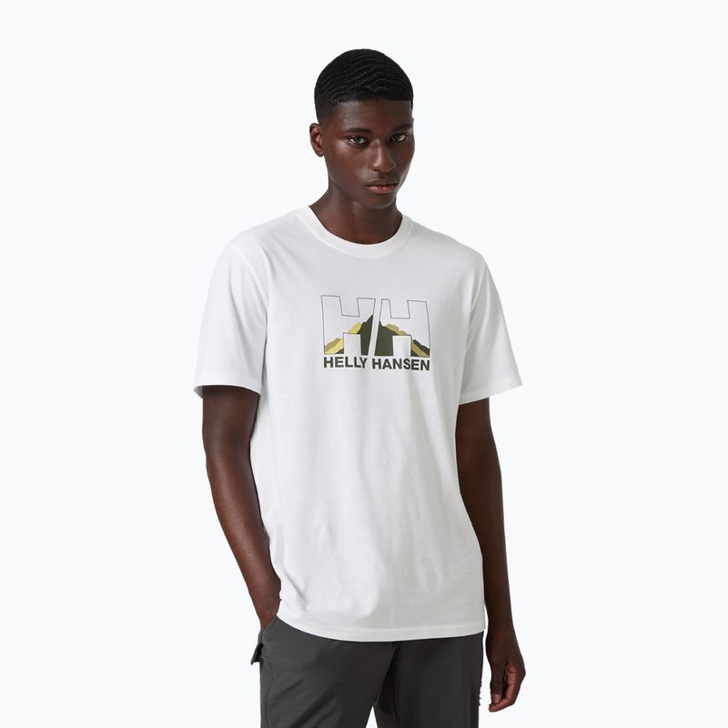 Helly Hansen Nord Graphic vyriški trekingo marškinėliai balti 62978_002