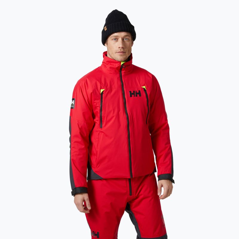 "Helly Hansen Aegir H2Flow Midlayer" buriavimo striukė įspėjamoji raudona