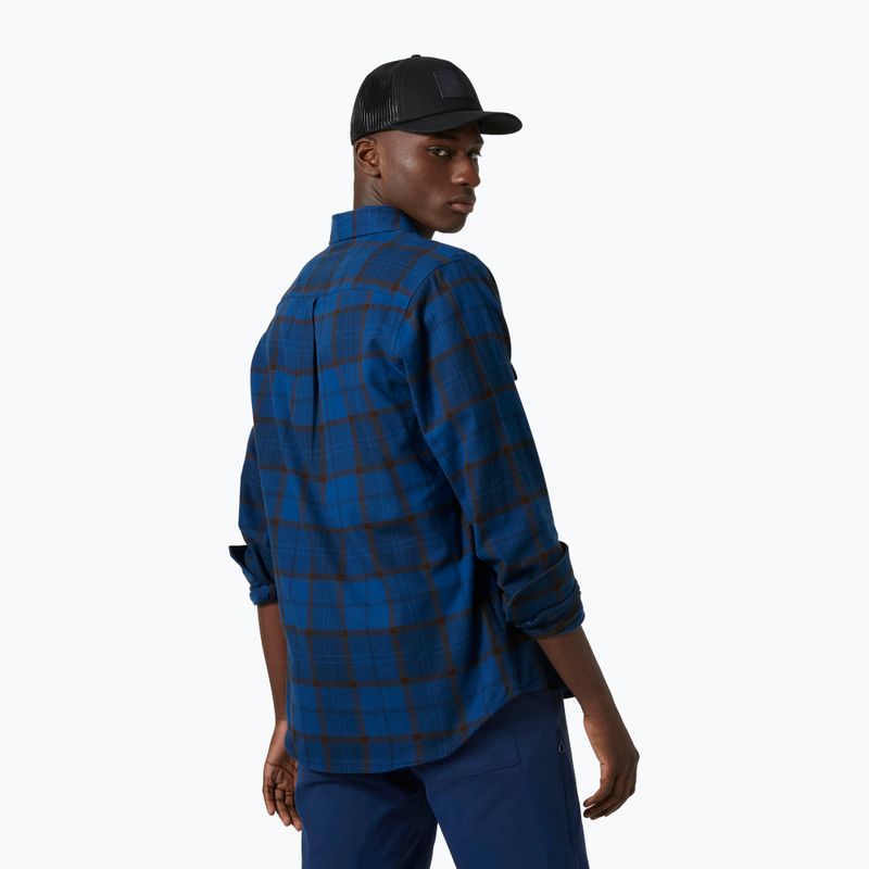 Helly Hansen vyriški marškiniai Lokka Organic Flannel LS mėlyni/juodi 62731_755 2