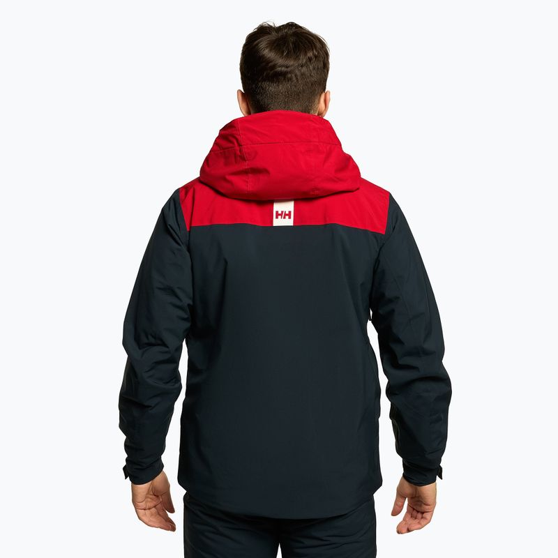 Vyriška slidinėjimo striukė Helly Hansen Alpine Insulated tamsiai mėlyna ir raudona 65874_597 3