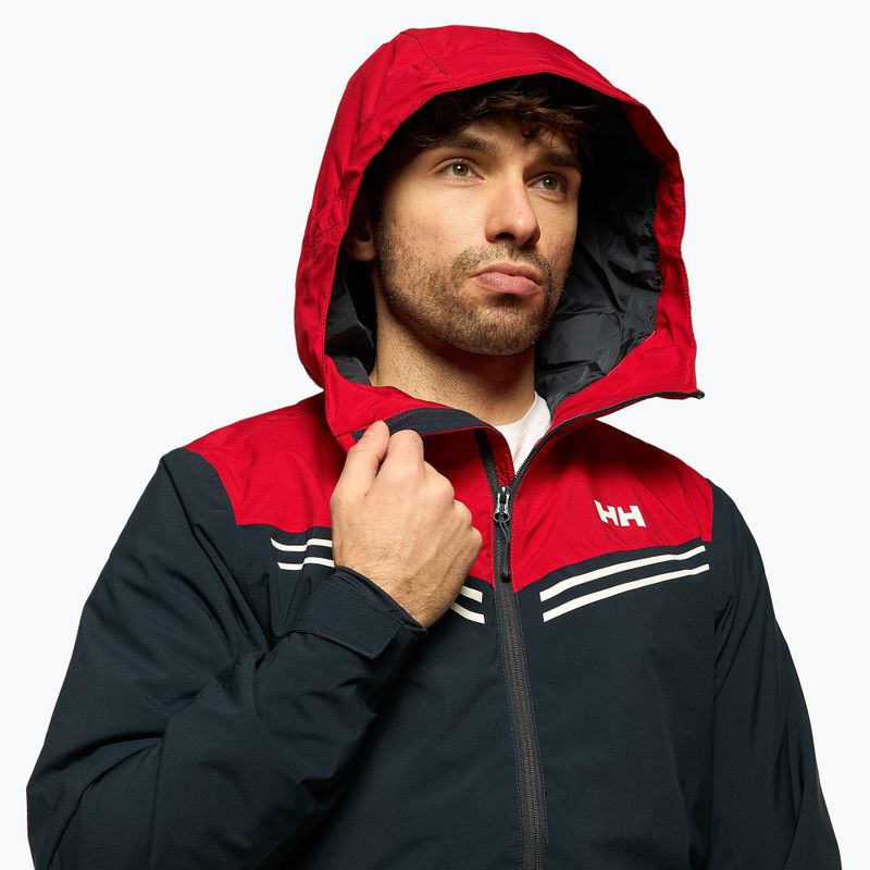 Vyriška slidinėjimo striukė Helly Hansen Alpine Insulated tamsiai mėlyna ir raudona 65874_597 4