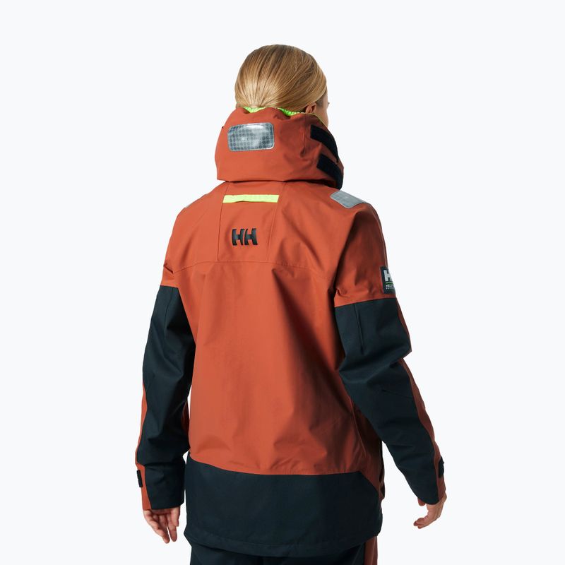 Moteriška buriavimo striukė Helly Hansen Skagen Offshore terracotta 2