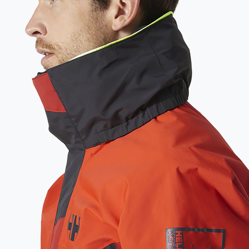 Helly Hansen vyriška Newport Coastal oranžinė buriavimo striukė 34290_300 6